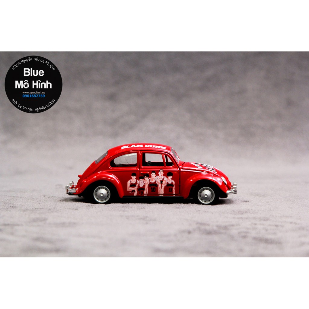 Blue mô hình | Xe Mô Hình Volkswagen Beetle Cao Thủ Bóng Rổ - Slam Dunk Tỷ Lệ 1:36