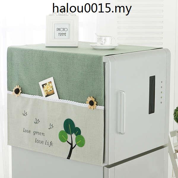 Khăn Phủ Máy Giặt / Tủ Lạnh Chống Bụi In Hoạt Hình Phong Cách Hàn Quốc Độc Đáo Xinh Xắn