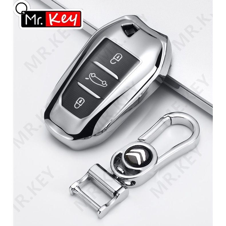 Vỏ Bảo Vệ Chìa Khóa Thông Minh Cho Peugeot 308 408 508 2008 3008 4008 5008 Citroen C4 C4L C6 C3-XR