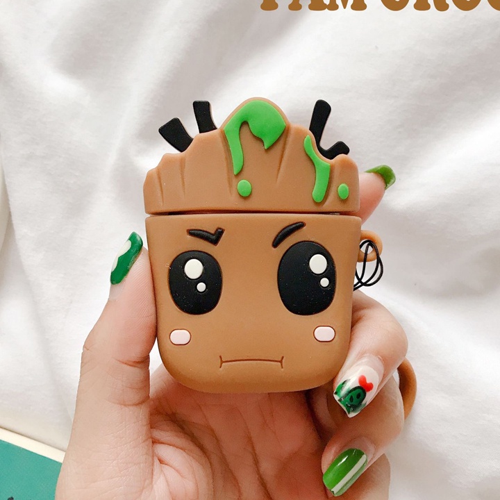 Case Airpods, Ốp Airpods 1/2/Pro kiểu dáng người cây dễ thương - Mã TZAP361