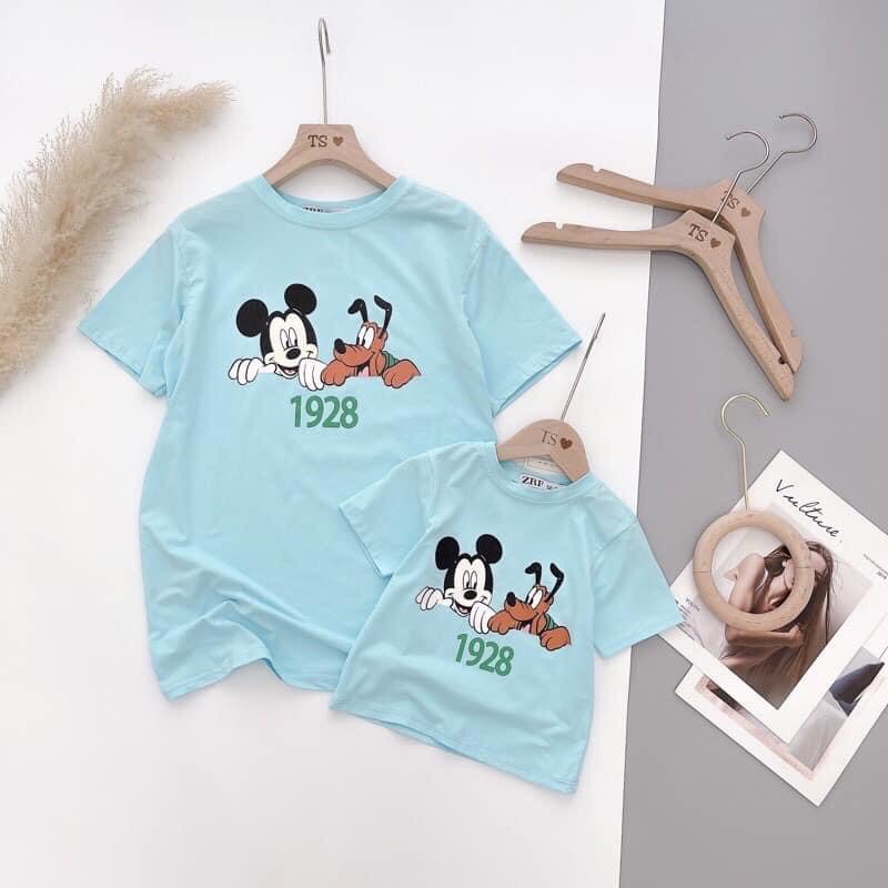 Áo thun cotton cho mẹ và bé,áo thun cặp đôi-ấo thun gia đình