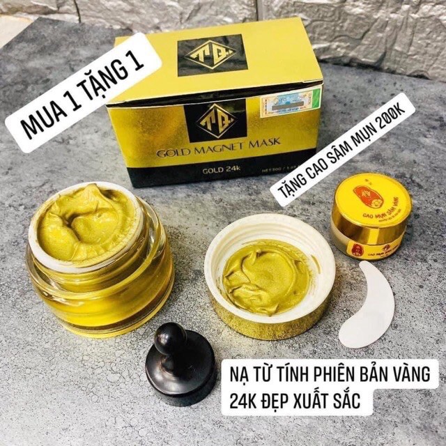 [Beman123] MẶT NẠ TỪ TÍNH QLADY (màu vàng) KÈM NAM CHÂM L02 TẶNG KÈM HỦ CAO SÂM MỤN