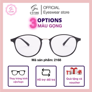 Gọng Kính Cận Tròn Cỡ Bé Thanh Mảnh G STORE Mắt Kính Cận Gọng Dẻo Thiết Kế Mắt Tròn 2168