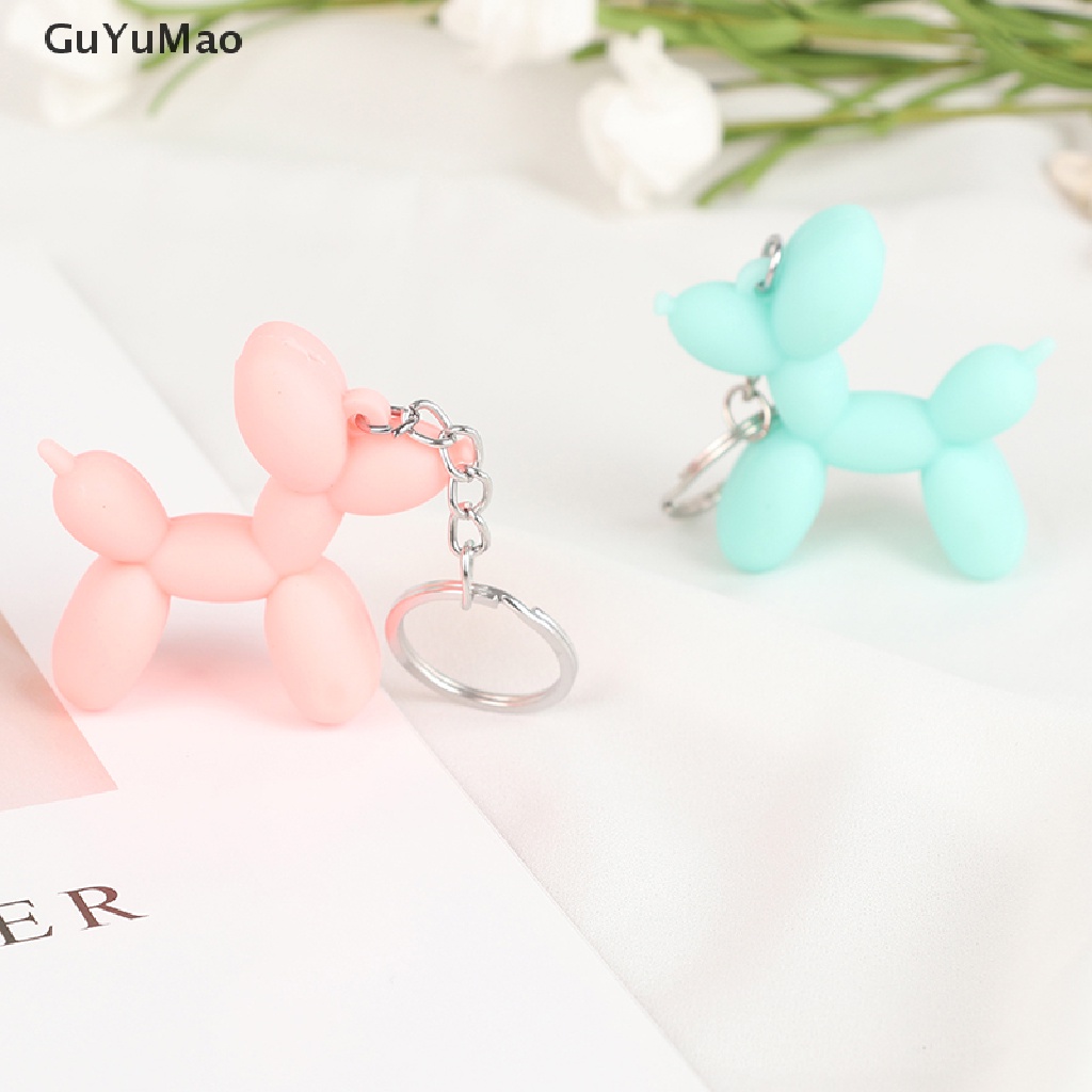 [cxGUYU] Cartoon Balloon Dog Keychain Ring Pendant Couple Key Chain Bag Pendant Gifts  PRTA
