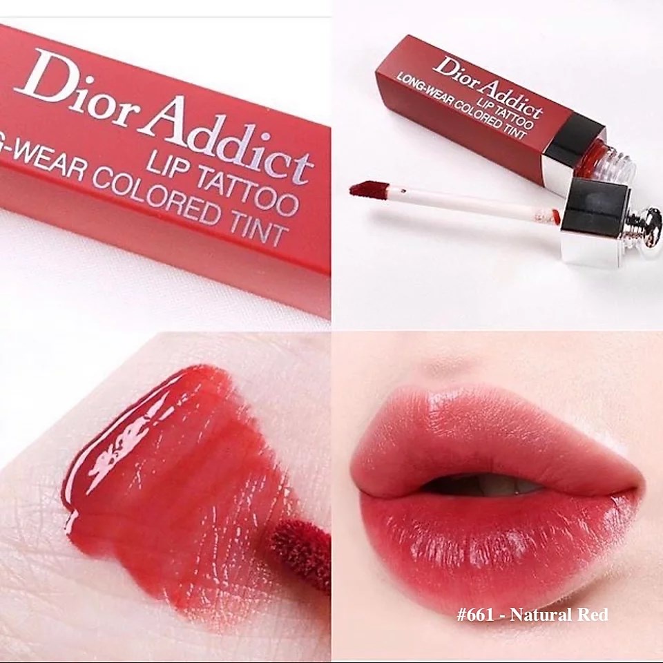 Son Kem Lì Dior Addict Lip Tattoo Longwear Colored Tint Bền Màu Full Size (Unbox)