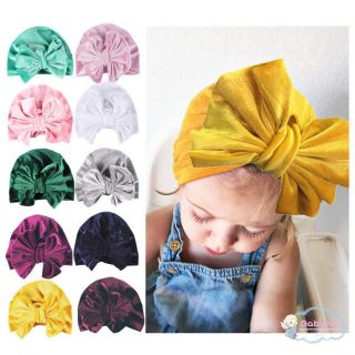 Nón turban nhung mềm mại