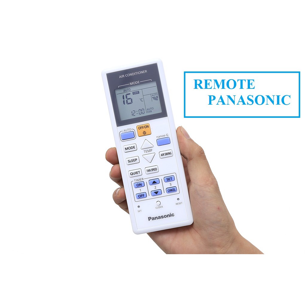 Remote máy lạnh - Điều khiển điều hòa Pana Có iAUTO-Bh đổi mới -tặng pin chính hãng
