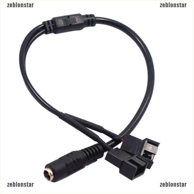 ❤star DC 5521 to 4Pin PWM 4 Pin 2 Way Computer PC Router Fan Power Adapter Cable 12V ▲▲