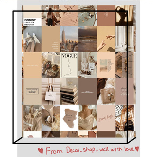 Wall Collage dán tường trang trí decor phòng ngủ - theme neutral
