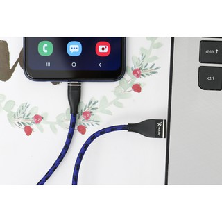 Cáp sạc Micro 2m xmobile LTMP Xanh navy
