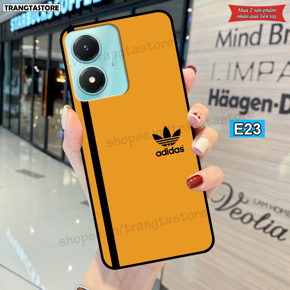 Ốp lưng Vivo Y02s in hình thương hiệu Dior, Adidas, LV,..... nổi tiếng