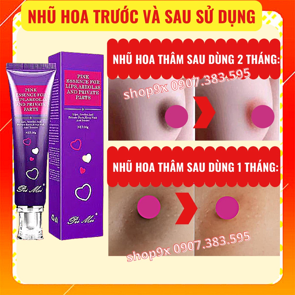 Kem Khử Thâm Dưỡng Hồng Môi - Nhũ Hoa - Vùng Kín Pei Mei 30g