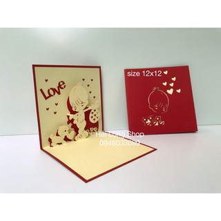 Cậu Bé 2 ( con chó ) - Boy - love  - Thiệp 3D