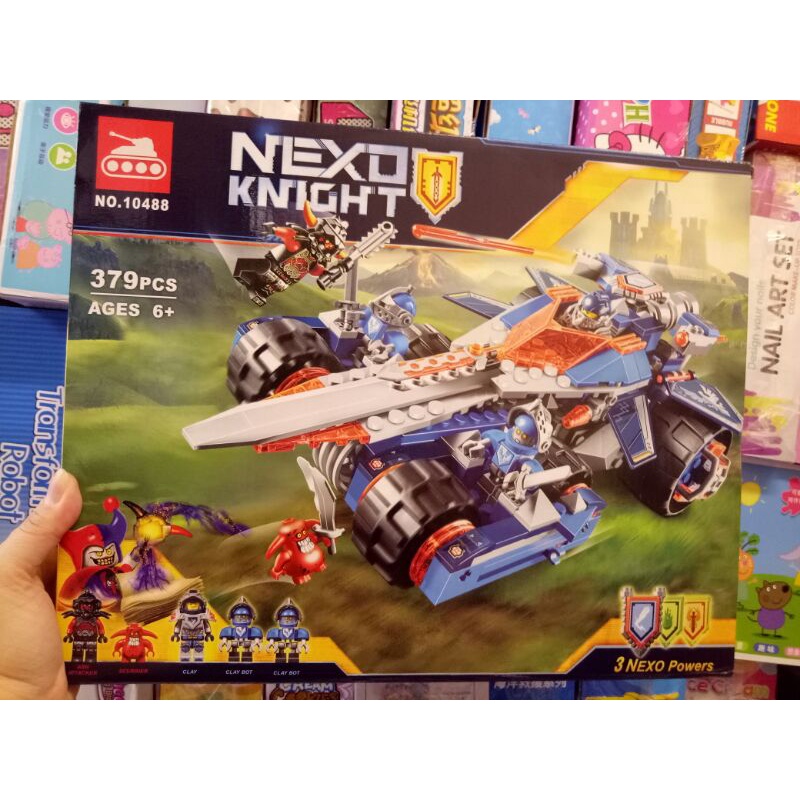 Siêu xe lưỡi kiếm của Clay Bela 10488 / Mã 81318 Nexo Knights ✨ Ảnh thật 2 ảnh cuối