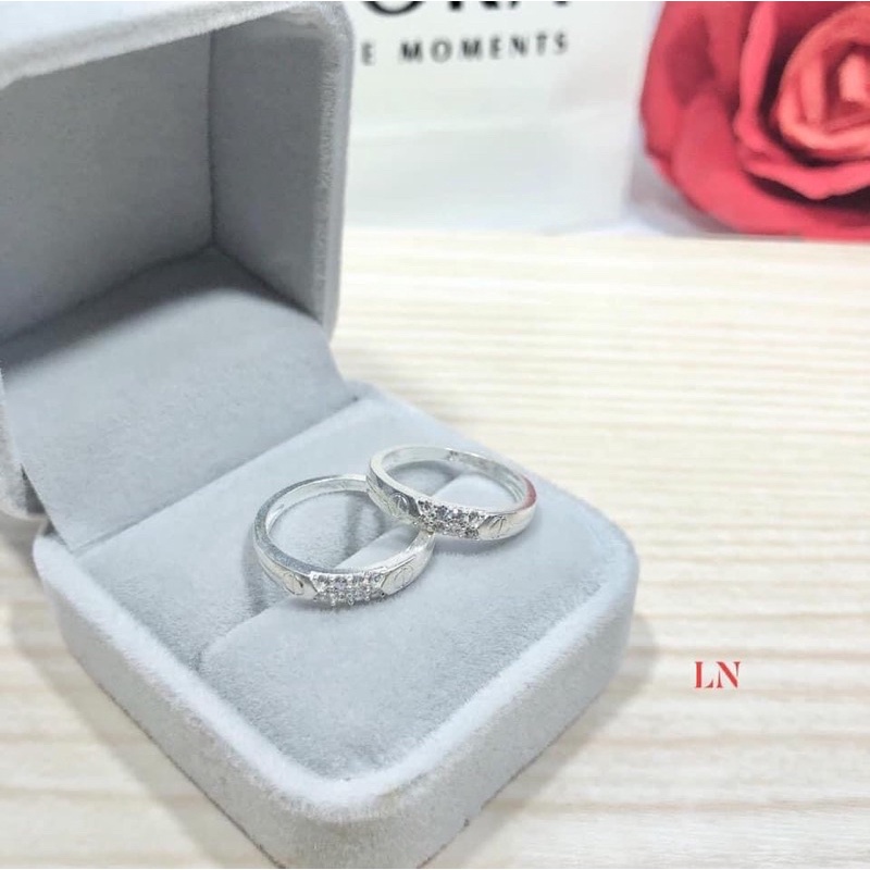 MOON SILVER - NHẪN ĐÔI BẠC PHONG CÁCH ĐƠN GIẢN