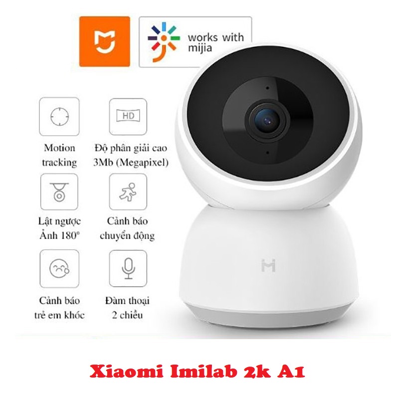 Camera IP Xiaomi IMILAB A1 xoay 360 2K - Bản Quốc Tế Chính Hãng