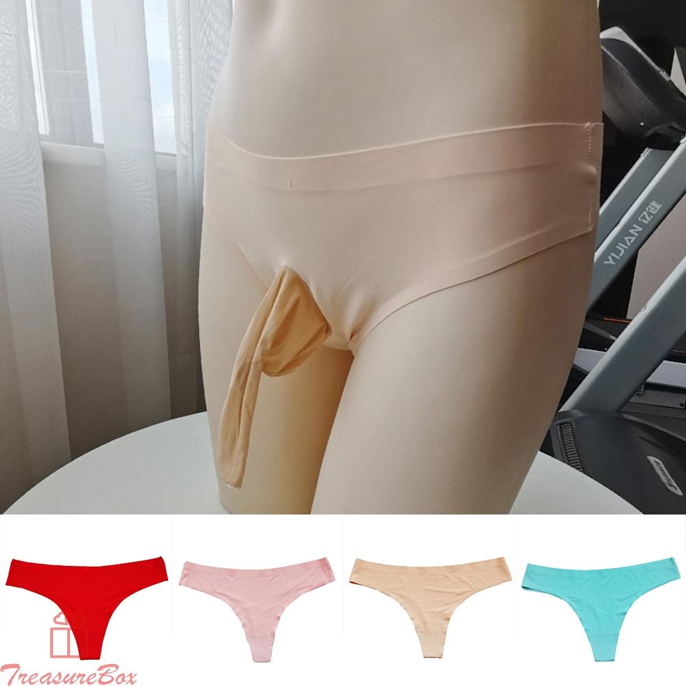 Underwear G String Ice Silk Low Waist Sheer Thongs 60-82cm/ 23.6-32.3 Inch