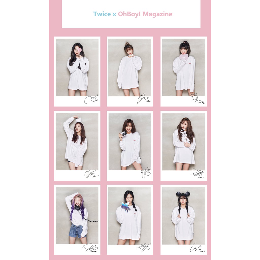 Lomo Card Ảnh TWICE - OHBOY! MAZAGINE 2018 ( 31 ảnh)