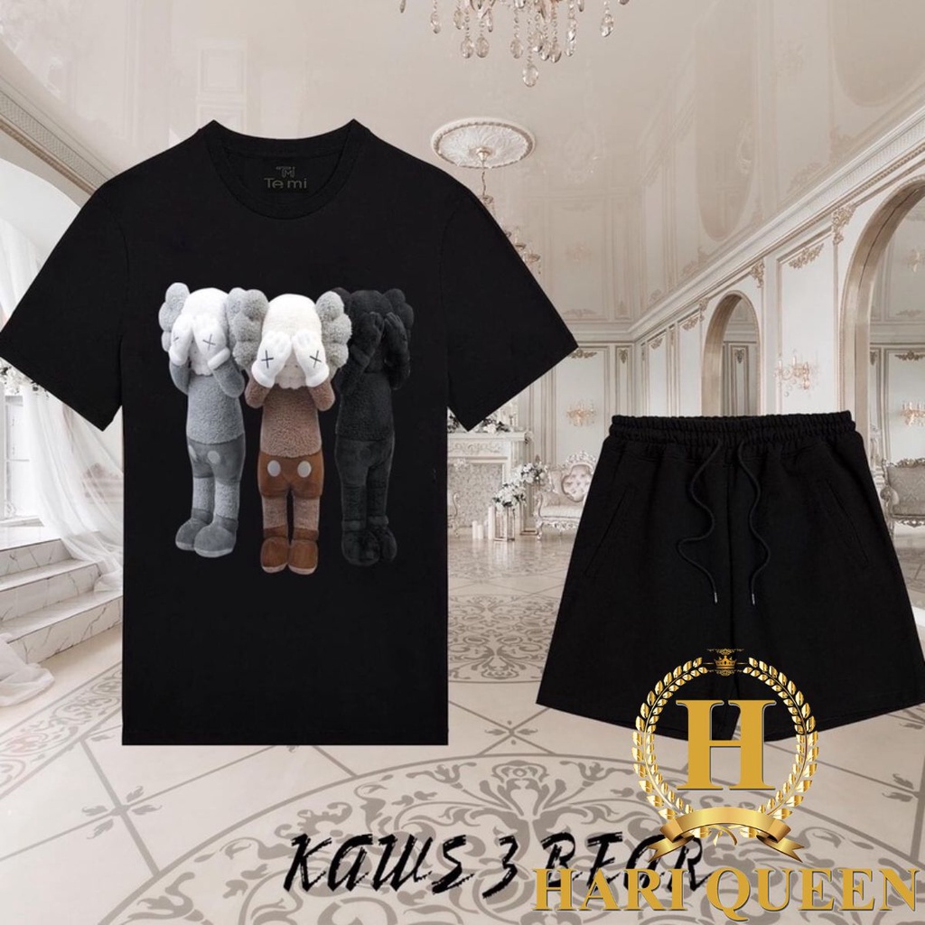 Áo thun tay lỡ 3 cậu bé Kaw HARIQUEEN áo phông nam nữ unisex form rộng 65kg