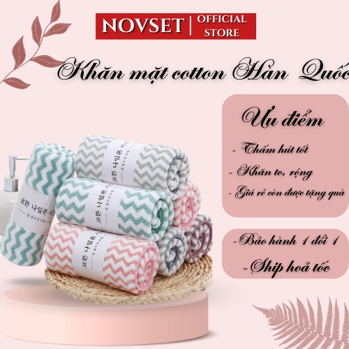 Khăn mặt Hàn Quốc cotton - Khăn Lông cừu siêu thấm nước