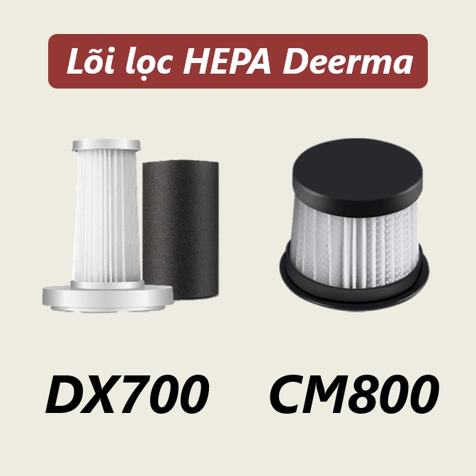 [HEPA] Lõi lọc máy hút bụi cầm tay Deerma DX700  - Lõi lọc Hepa cho máy hút bụi Deerma CM800