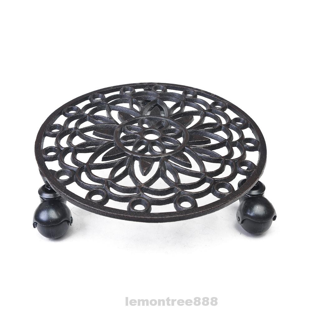 Lock Wheel Cast Iron Moving Rolling Modern Low Noise Plant Stand