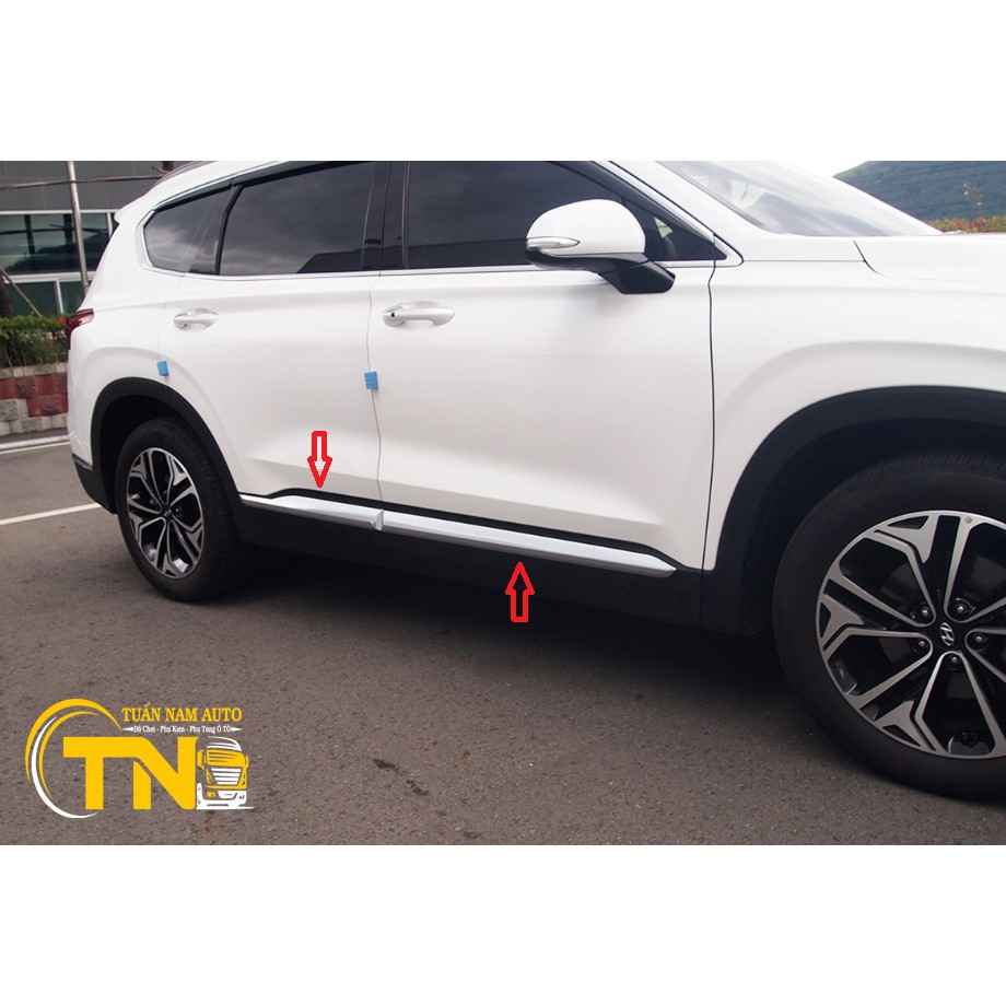 NẸP CHÂN CÁNH CỬA SƯỜN XE HYUNDAI SANTAFE 2020, 2019,2022 + Made In Korea Auto Clover