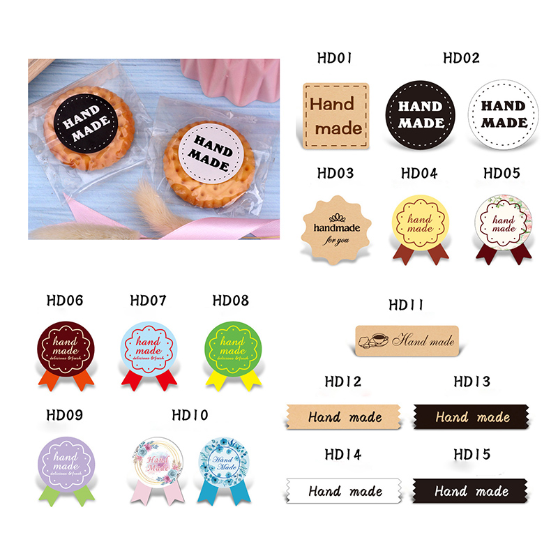 Set 10 tờ nhãn dán trang trí in họa tiết cổ điển