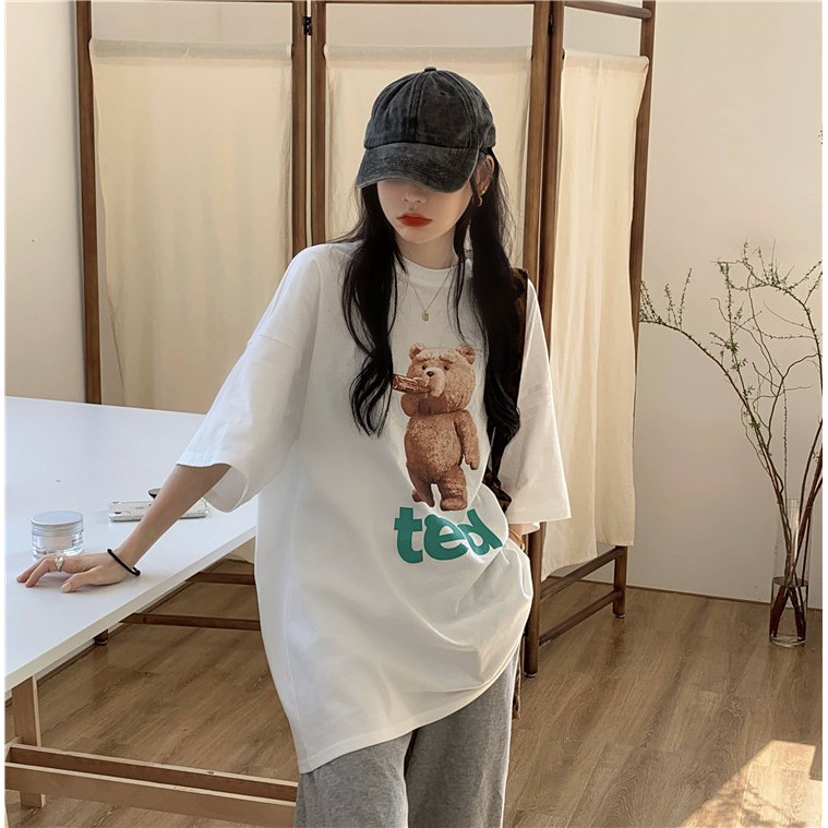 Áo thun nữ form rộng tay ngắn Emilyshop