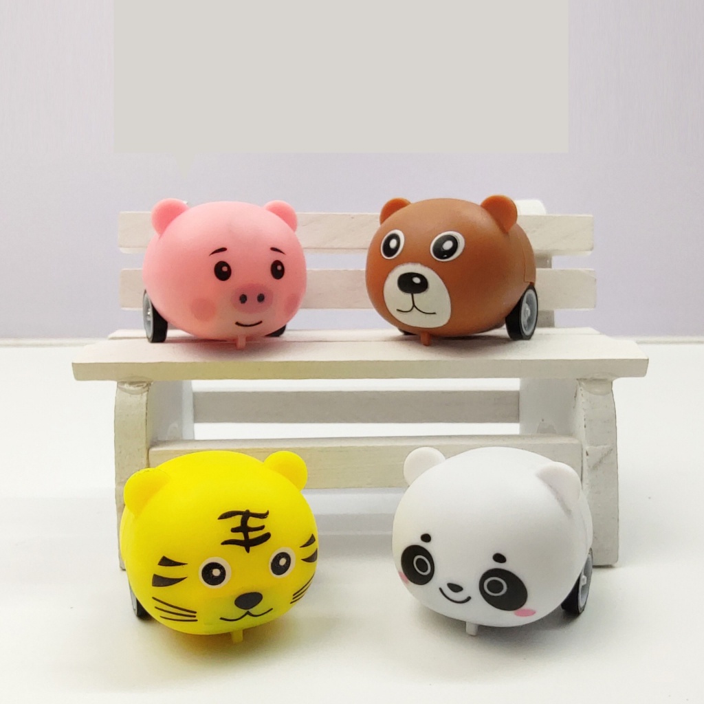 Đồ Chơi Ô Tô Trẻ Em Chạy Cót Hình Thú Dễ Thương Cho Bé - Xe Ô Tô Cho Bé Nhiều Màu Sắc  Sóc_toystore