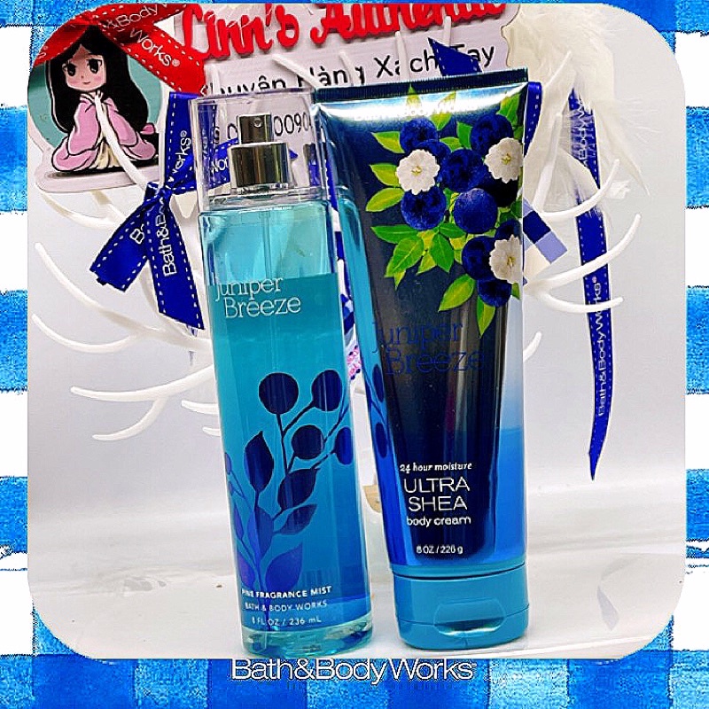 JUNIPER BREEZE - Xịt Thơm Toàn Thân Body Mist Bath &amp; Body Works Usa