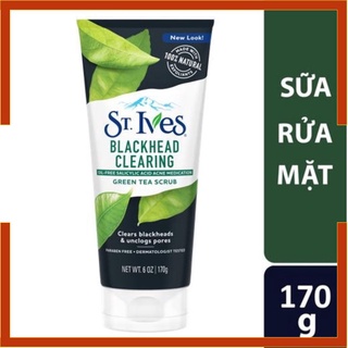 Sữa rửa mặt tẩy tế bào chết ngừa mụn St.Ives Trà Xanh 170g mondo