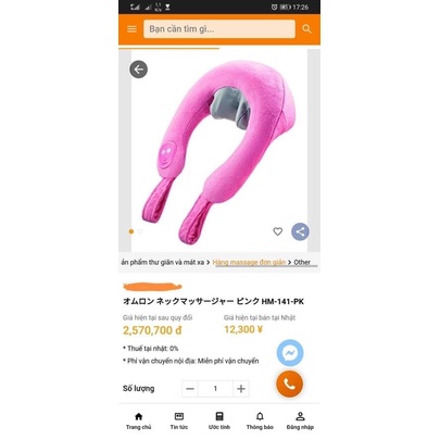 Đai massage cổ gáy omron nội địa Nhật mới full box