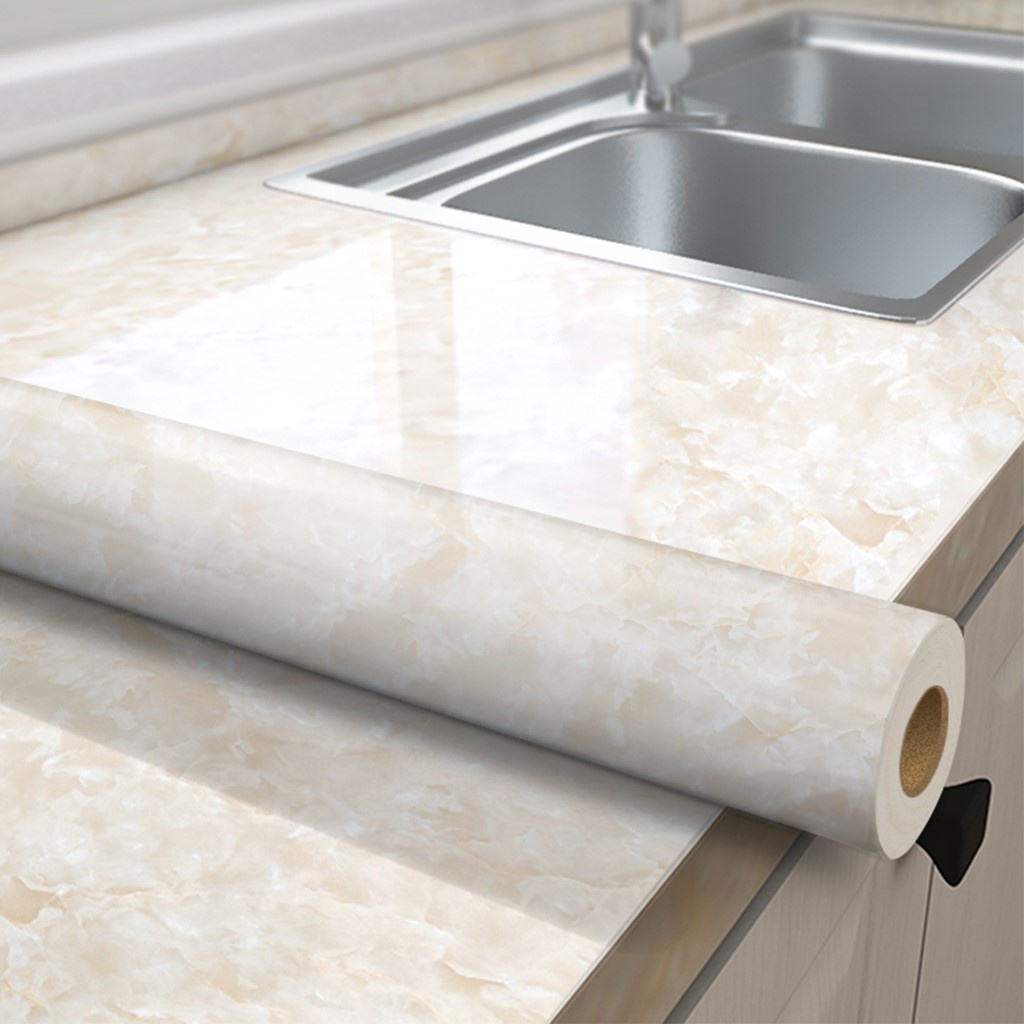 Decal vân đá dán nhà bếp, nhà tắm chống thấm nước, chống ẩm, dễ dàng lau chùi (0.5mx1.2m)