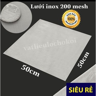 Lưới lọc hồ cá Koi lọc bột, dầu ăn, sắn dây, nghệ, cặn, phân cá inox 304 - 80mesh khổ lớn-Nhận Hàng Đặt theo yêu cầu