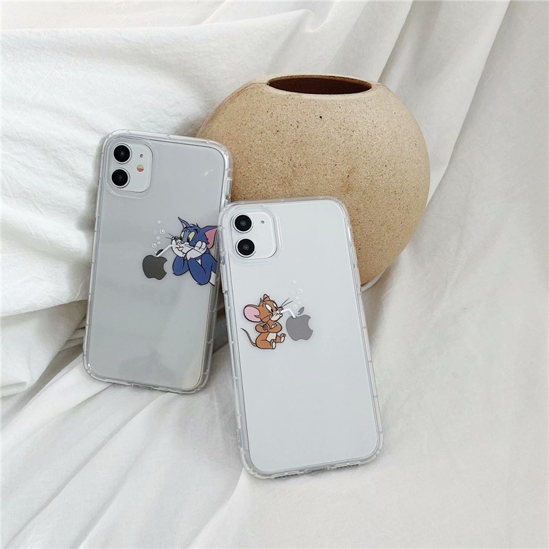 Ốp điện thoại mềm họa tiết tom và jerry cho iphone 11 promax 6s 7 8 plus iphone 12 pro max x xr xs max 7plus 8plus | BigBuy360 - bigbuy360.vn