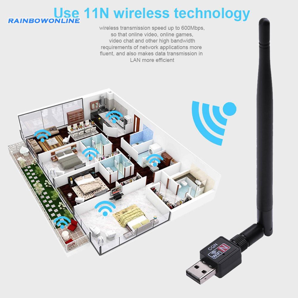 Usb 2.0 Thu Sóng Wifi 600m Có Ăng Ten 5dbi | BigBuy360 - bigbuy360.vn