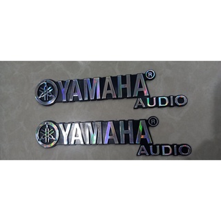 Tem Dán Thùng Loa Yamaha ( Trắng Crom 1 bộ 30k)
