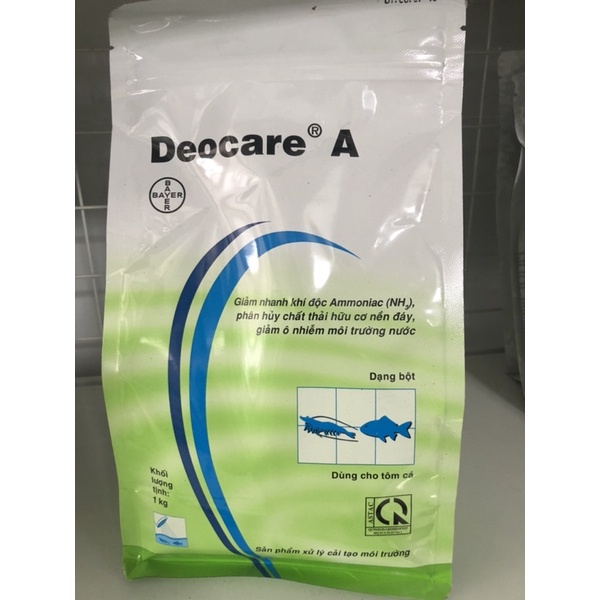 Deocare A, Túi 1kg, giảm nhanh khí độc, làm sạch đáy, giảm ô nhiễm nước nuôi tôm, cá