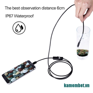 Camera Nội Soi 7mm 1-10m Cổng Micro USB + USB Cho Máy Tính Android