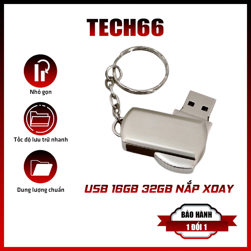 USB 16GB 32GB nắp xoay chống sốc chống va đập hình móc khóa nhỏ gọn | BigBuy360 - bigbuy360.vn