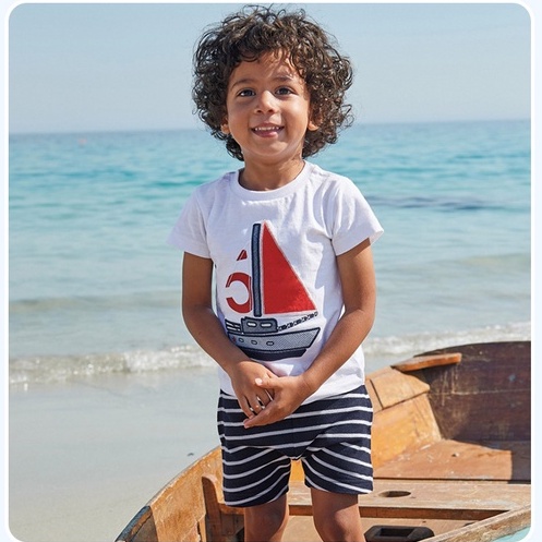 TH106 bộ đồ Little Maven ngắn tay cho bé trai