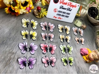 Bướm bột nổi 3D gắn móng 150k=10con