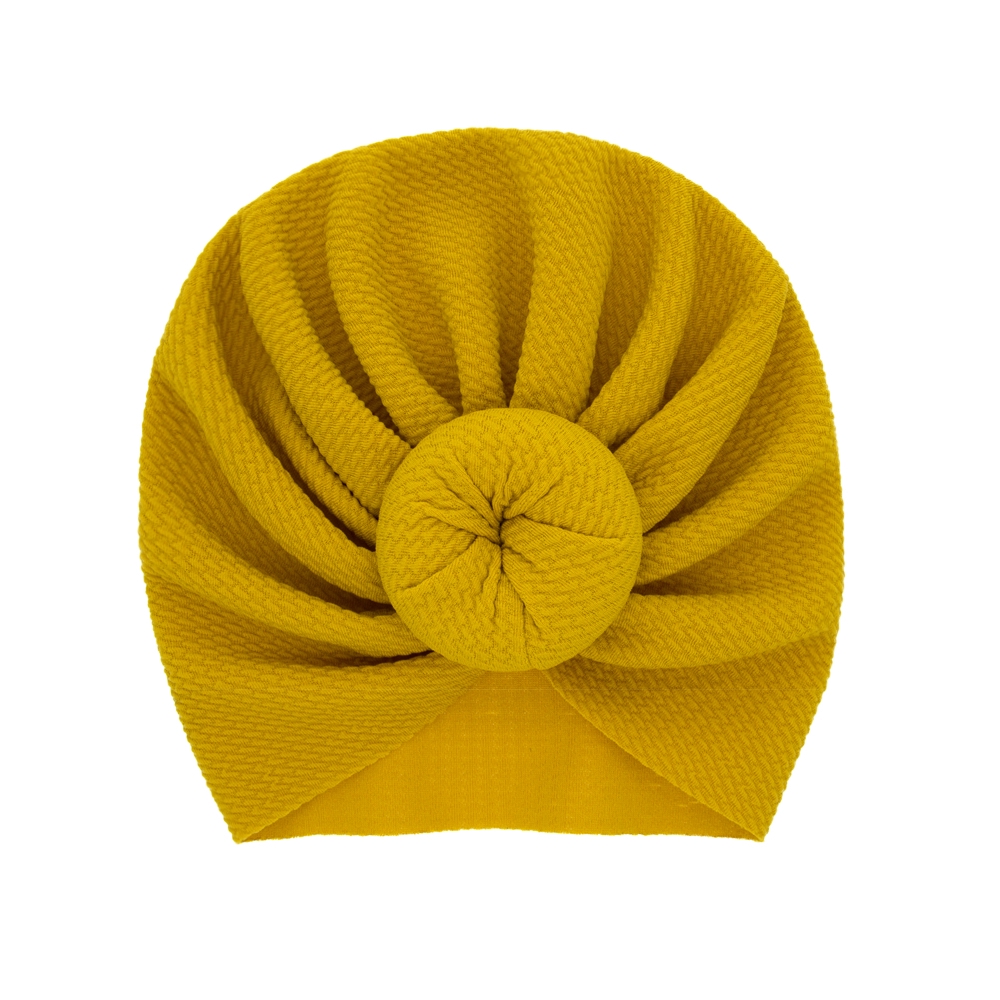 Mũ Turban Bằng Cotton Pha Mềm Mại Dễ Thương Cho Bé Sơ Sinh