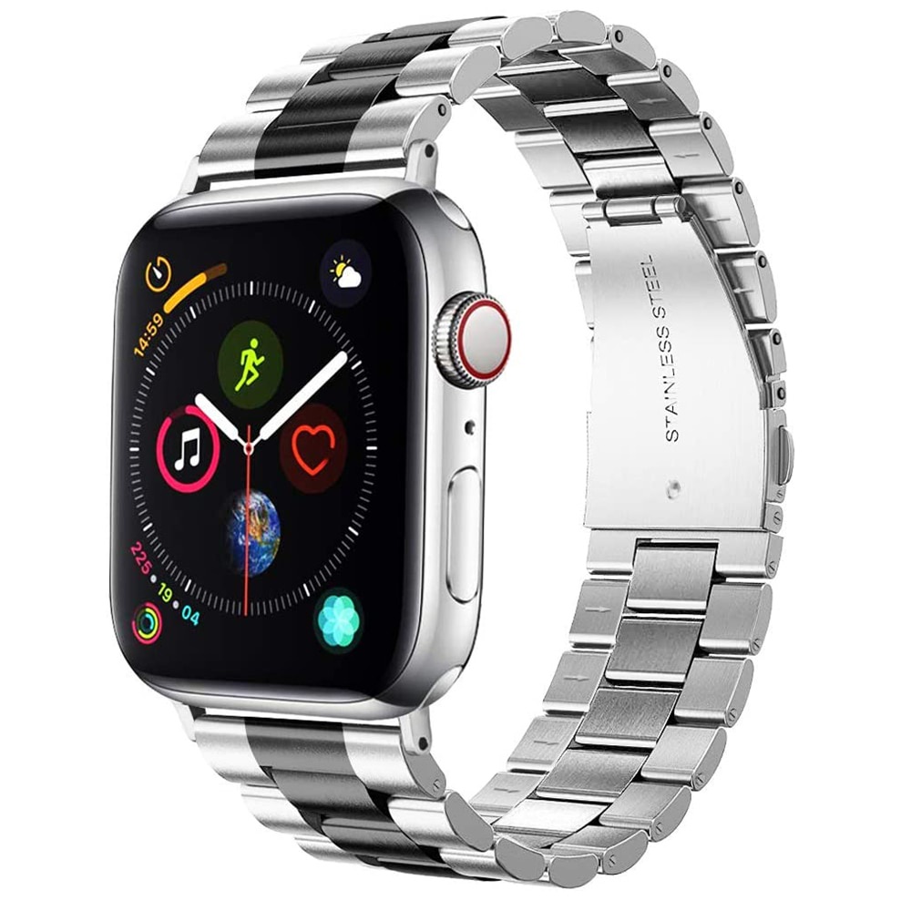 Dây đeo đồng hồ bằng thép không gỉ màu xanh dương thích hợp cho Apple Watch SE 7 6 5 4 3 45mm 42mm 44mm 40mm 38mm