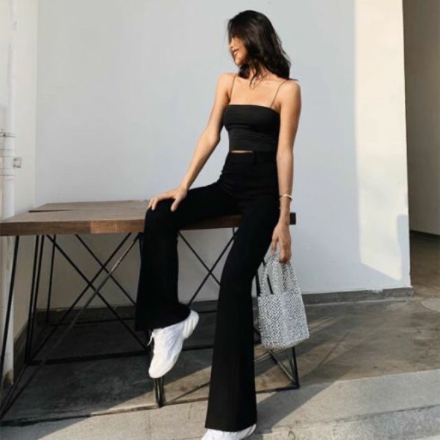Áo 2 Dây Croptop Sexy Có Đệm Ngực Body Dáng Ôm Nữ TOPBRA AB5