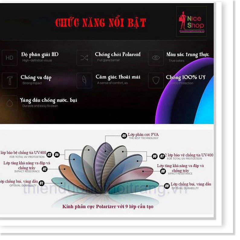 Mắt kính Perfe phân cực chống tia uv tuyệt đối - MK0122 | BigBuy360 - bigbuy360.vn