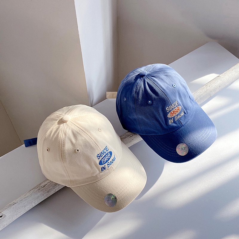 Mũ Lưỡi Trai Thêu Chữ Phong Cách Hàn Quốc 1988 Cho Bé