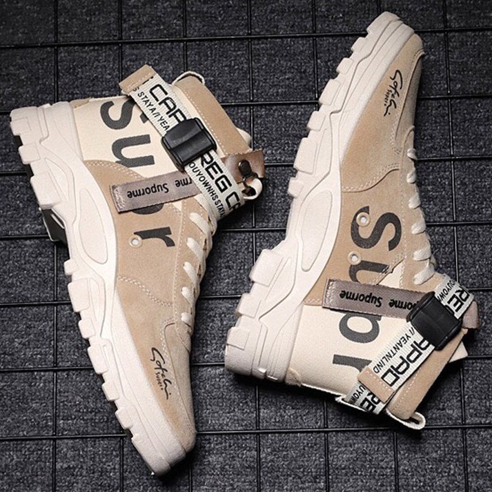 Giày Cao cổ nam SUPer phối khóa tự động siêu đẹp - Giày nam sneaker cực đẹp