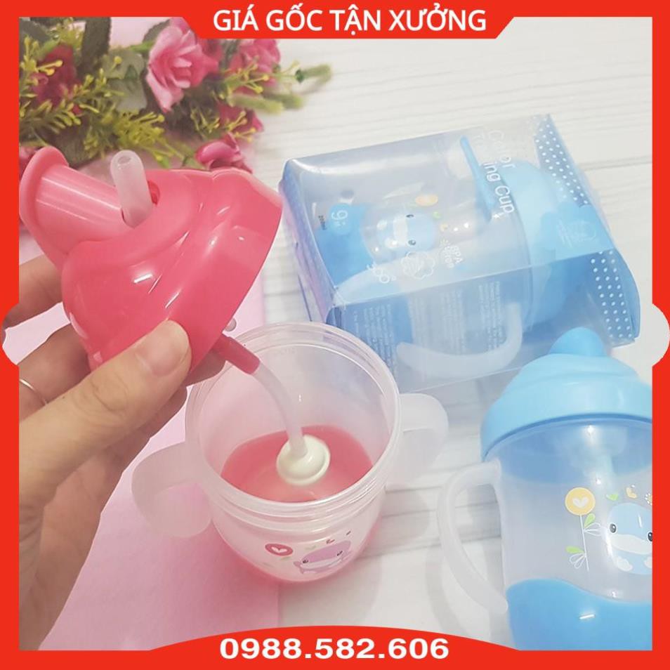 Cốc/Bình Tập Uống Kuku Kèm Ống Hút Silicone Siêu Mềm - 200ml - 4712702870787